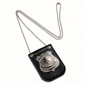 PLACA DE POLICIA CON CADENA