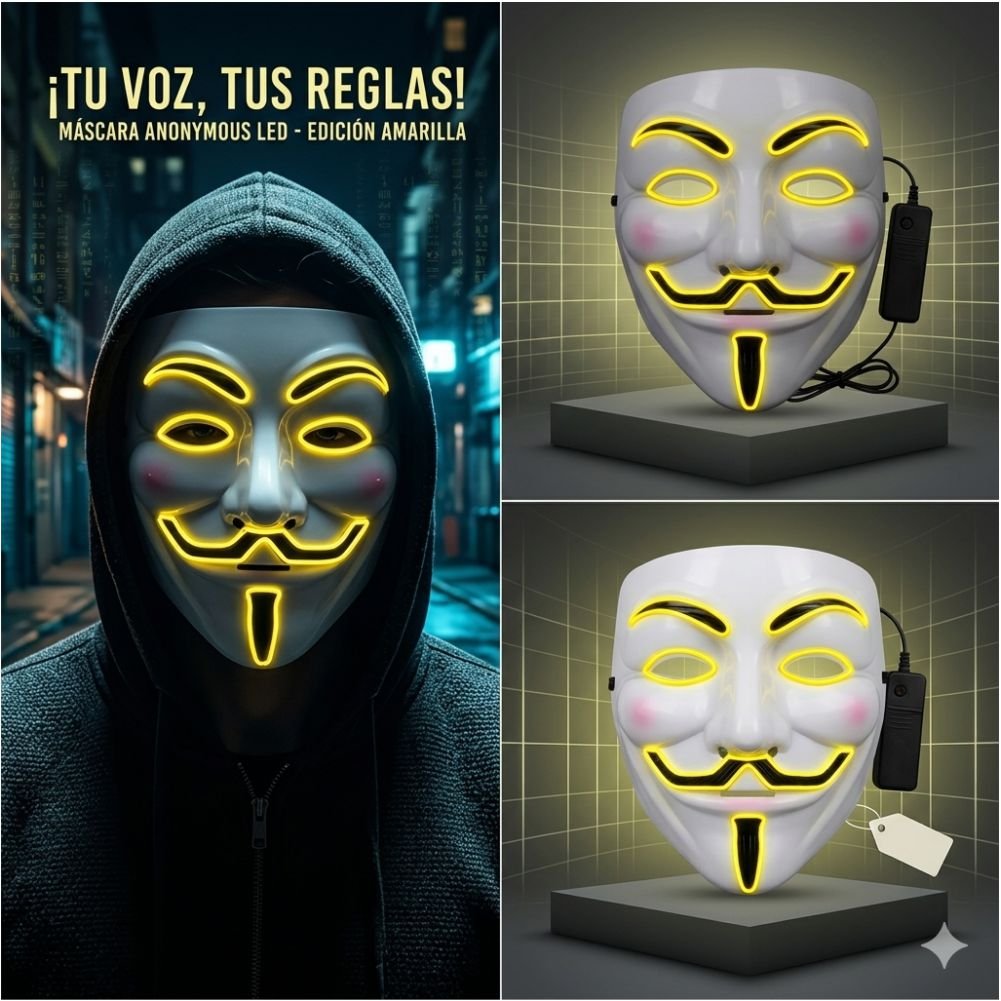 MASCARA LED ANONYMOUS
