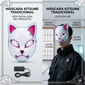MASCARA LED ANIME DEMON SLAYER