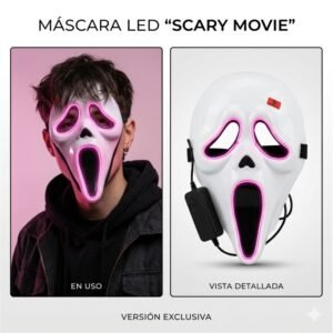 MÁSCARA LED SCARY MOVIE