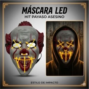 MÁSCARA LED PAYASO HIT