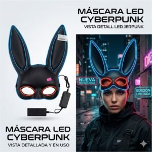 MÁSCARA LED DE CONEJO