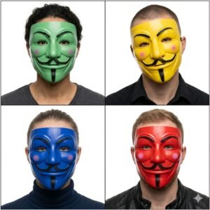 MASCARAS ANONYMOUS DE COLORES