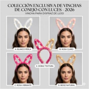 OREJAS DE PELUCHE CON LUCES